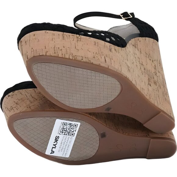 Jessica Simpson Marshela Ankle-Strap Platform Wedge Sandals Black US 10M - Picture 6 of 6